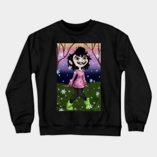 Adorable Little Gothic Vampire Crafter Witch Crewneck Sweatshirt